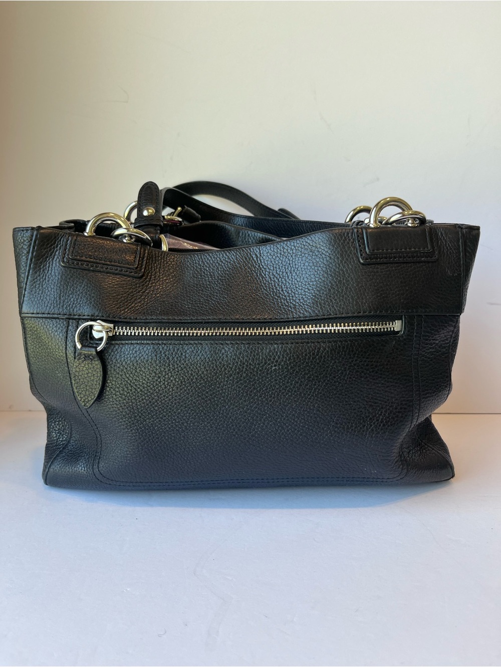 Vintage Coach Penelope Black Leather Shoulder Bag - Picture 2 of 15